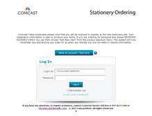 Tablet Screenshot of hqcomcast.myonlineordering.com